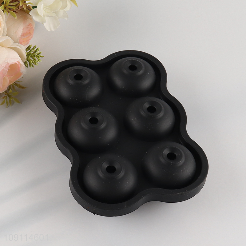 Top quality creative rose flower shape silicone ice ball mold