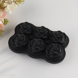 Top quality creative rose flower shape silicone ice ball mold