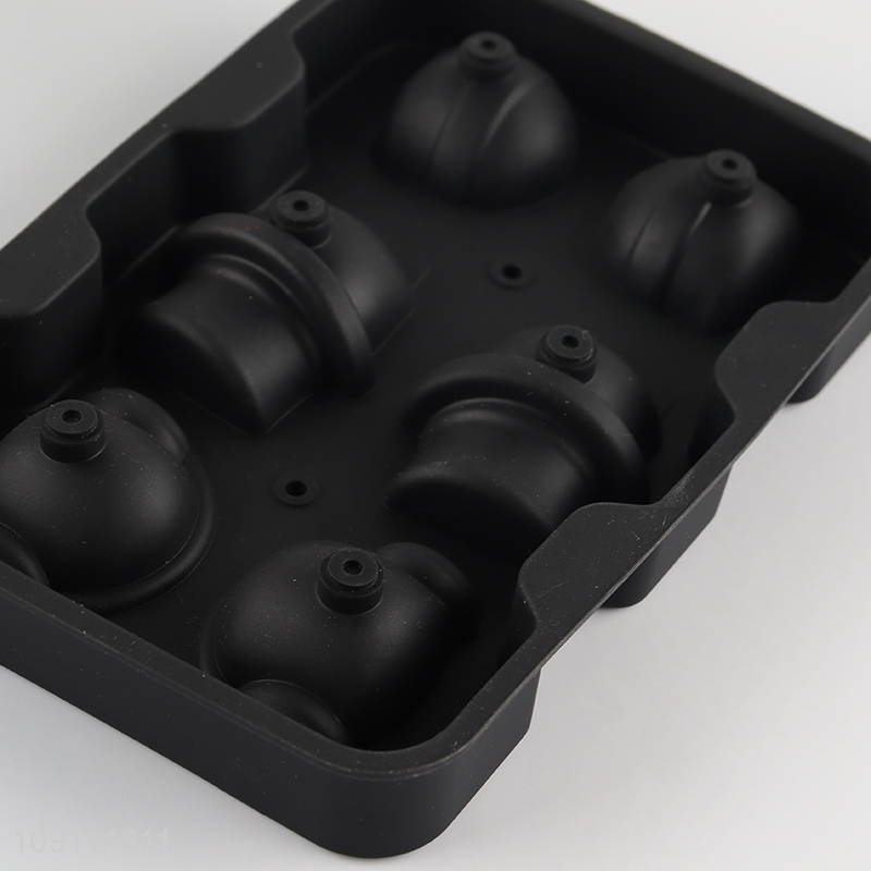 Good selling skull shape silicone ice ball mold ice ball maker