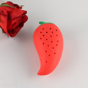 Good Sale Chilli Shape Seasoning Tool Silicone Spice Soup Filter