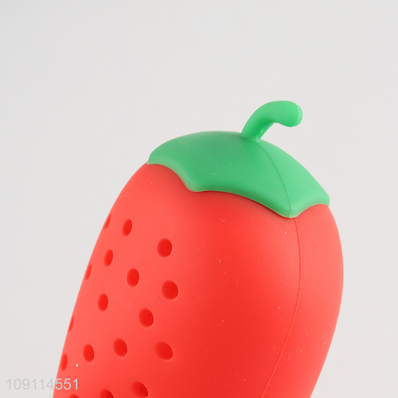 Good Sale Chilli Shape Seasoning Tool Silicone Spice Soup Filter