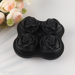 Low price rose flower silicone ice cube mold ice cube tray