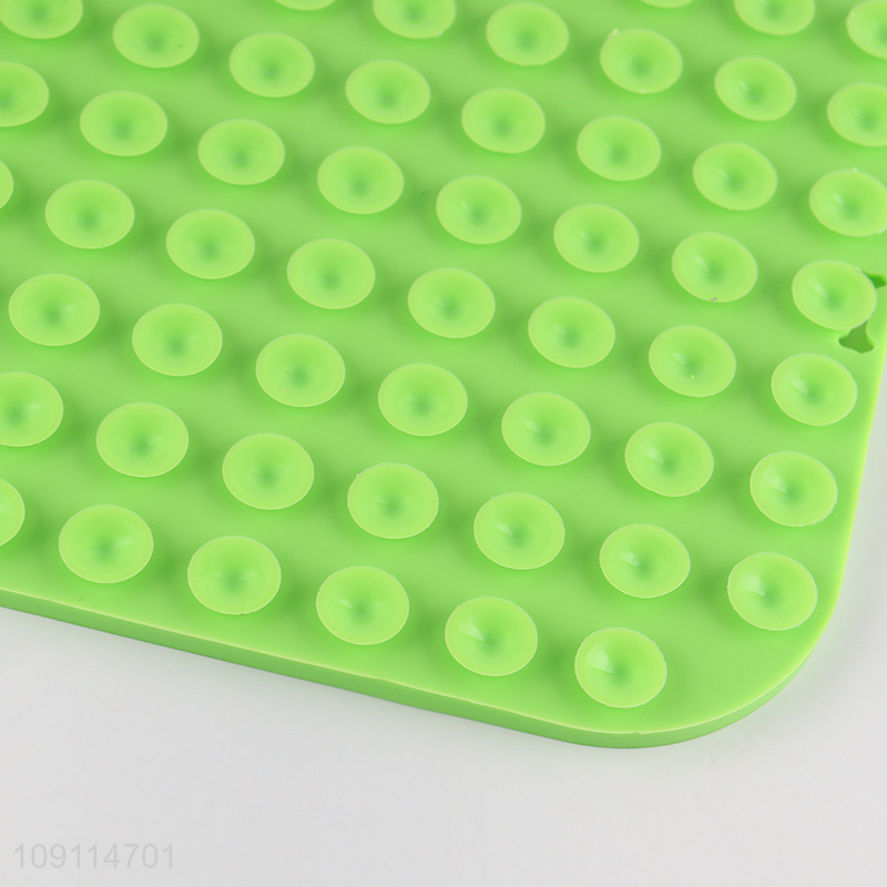 Good selling green silicone suction cup slow feeder mat wholesale