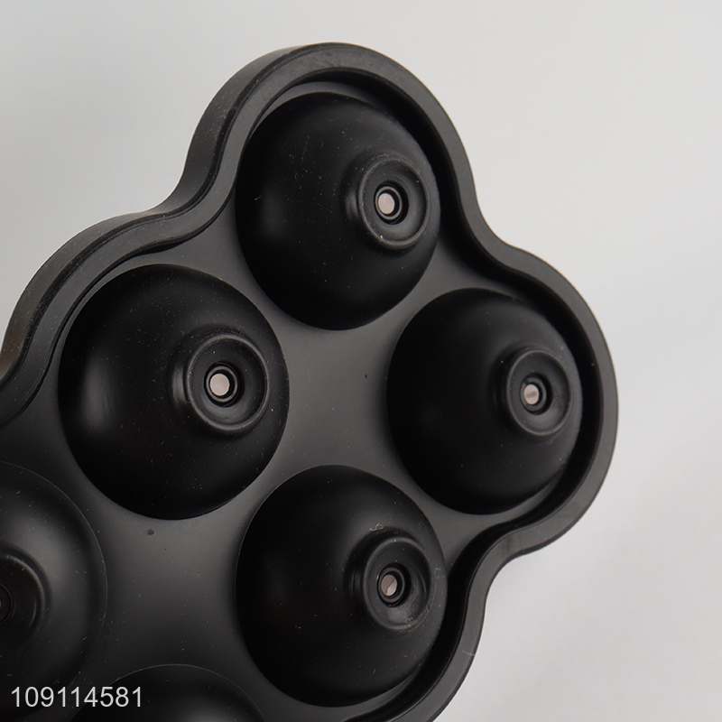 Yiwu market black silicone ice ball mold ice ball tray for sale
