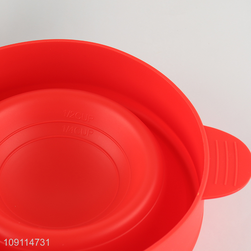Factory direct sale silicone popcorn maker popcorn popper with handle