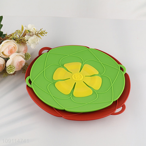 Good price silicone kitchen tool BPA Free food safe spill stopper lid cover