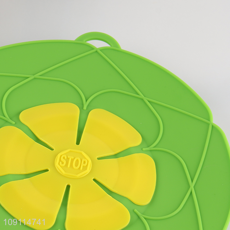 Good price silicone kitchen tool BPA Free food safe spill stopper lid cover
