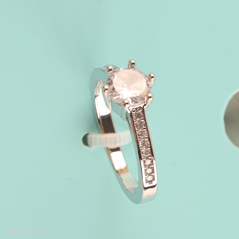 China supplier fashion jewelry copper ring for ladies jewelry