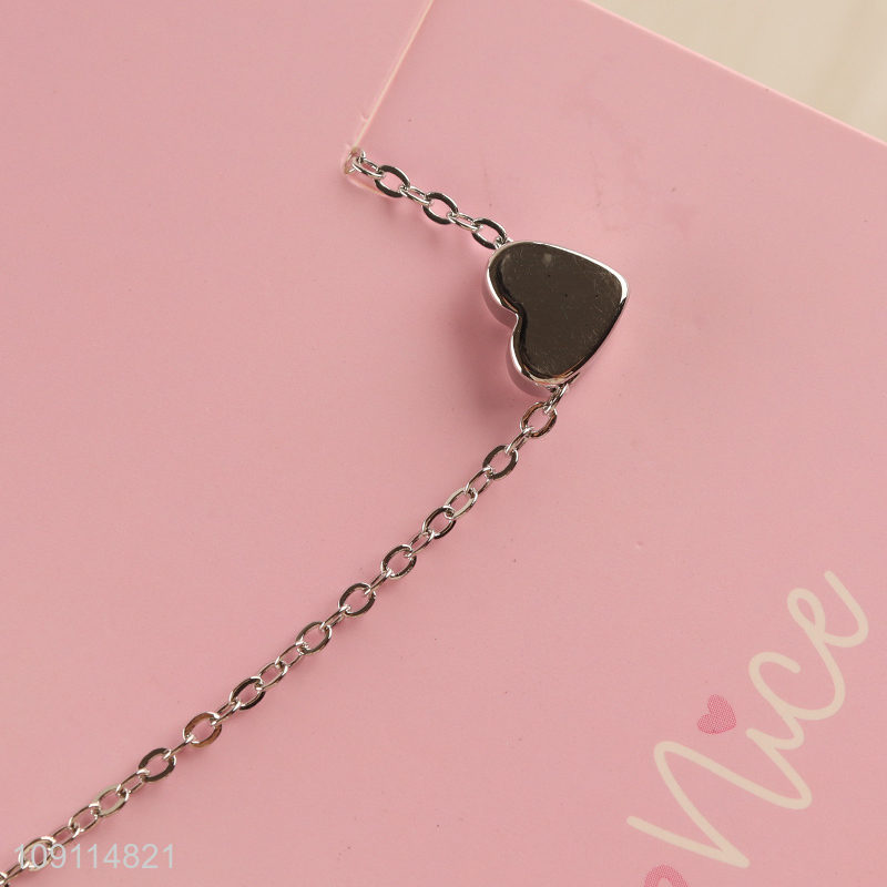 New product fashion jewelry heart shape pendant women bracelet