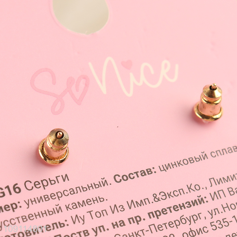 China factory fashion jewelry alloy ladies ear studs for sale