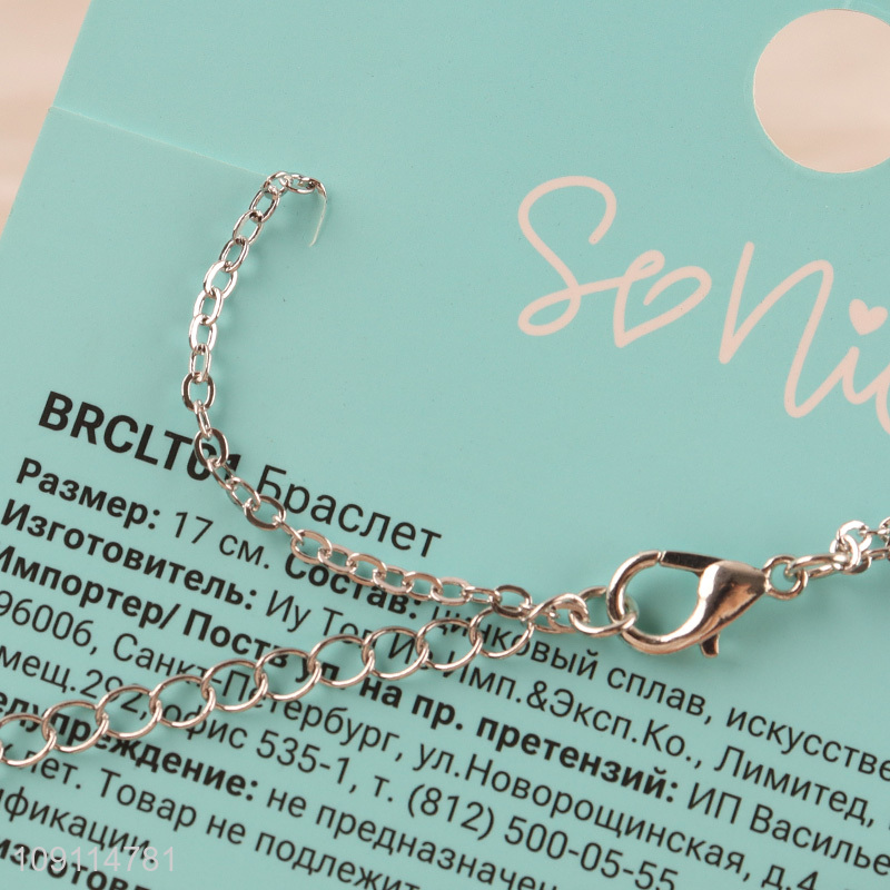 Popular products fashionable adjustable alloy bracelet for gifts