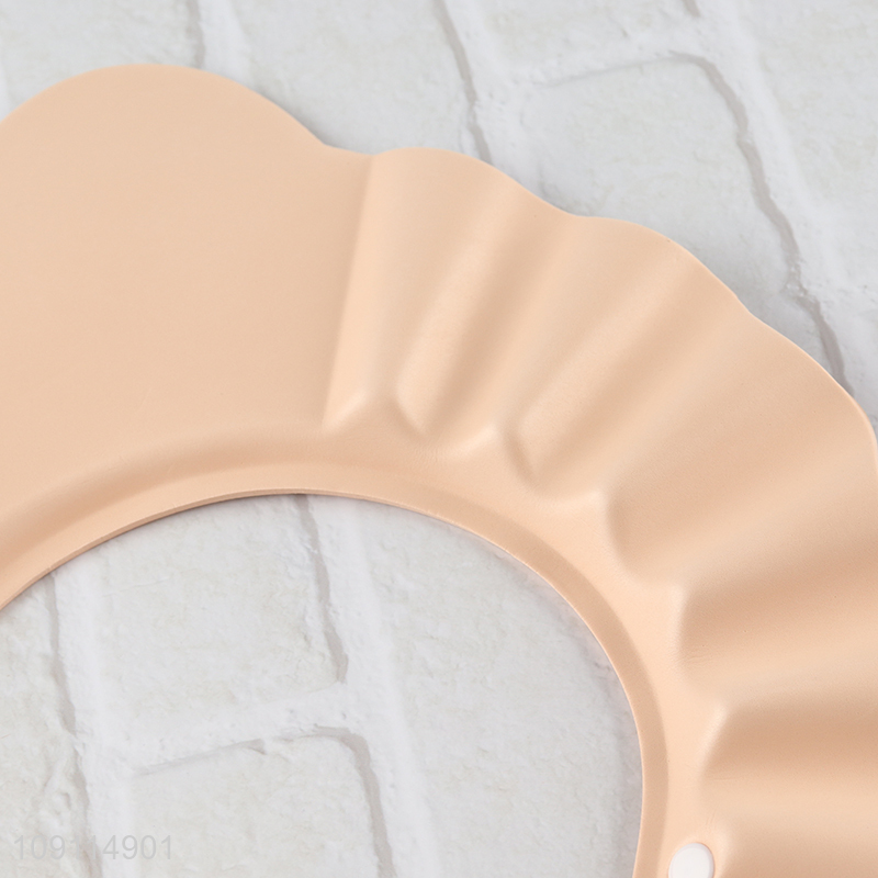 Yiwu market cartoon baby bath shower shampoo waterproof hat