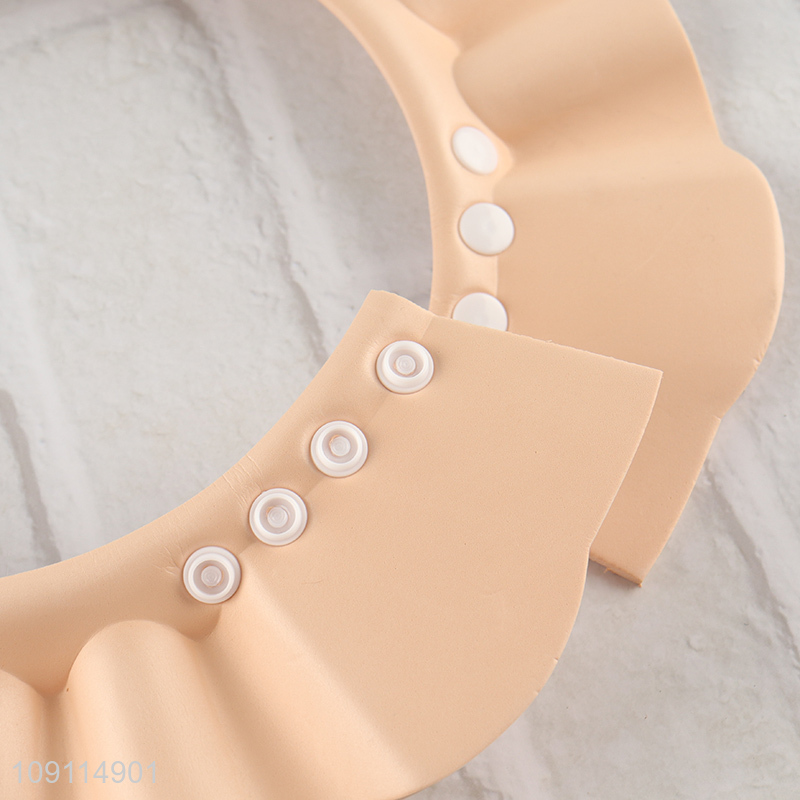 Yiwu market cartoon baby bath shower shampoo waterproof hat