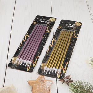 Online Wholesale 6 Pieces Long Thin Birthday Candles for Party Cake Decoration
