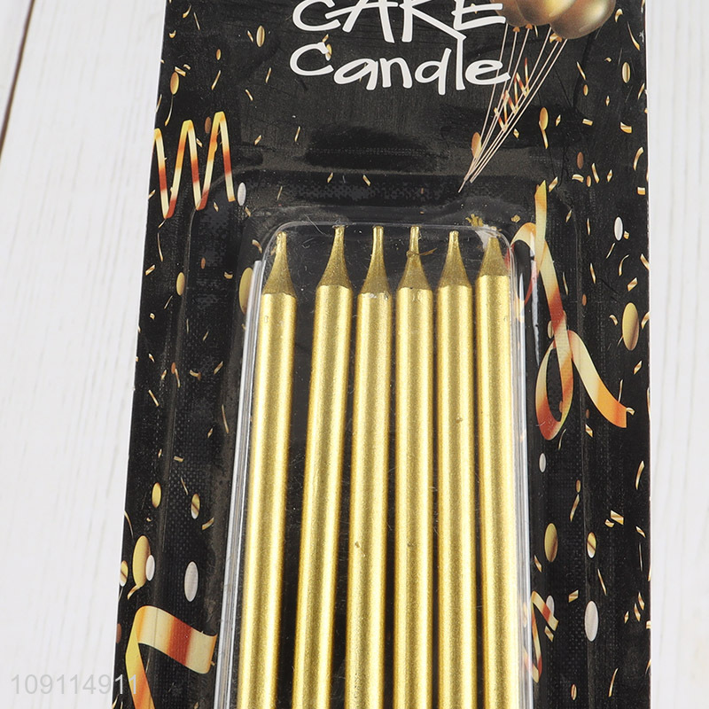 Online Wholesale 6 Pieces Long Thin Birthday Candles for Party Cake Decoration