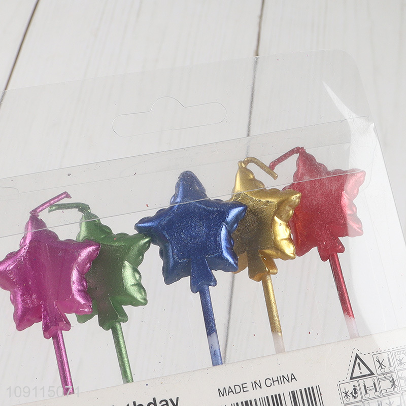 China Imports 5 Pieces Star Shape Birthday Candles Birthday Party Supplies