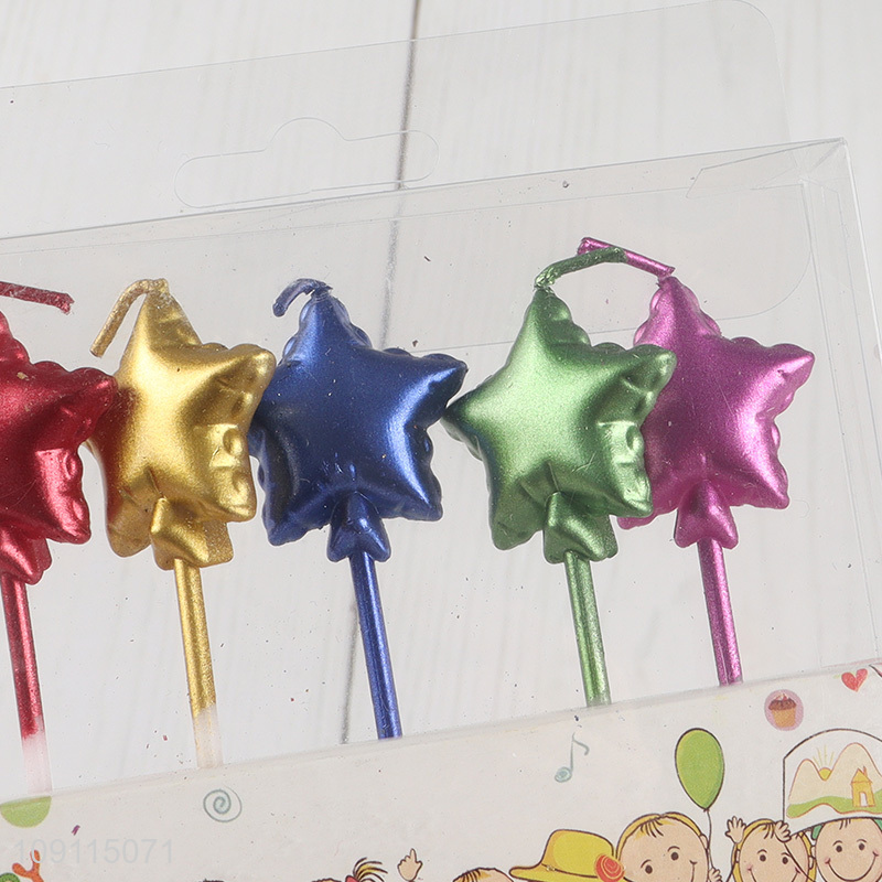China Imports 5 Pieces Star Shape Birthday Candles Birthday Party Supplies