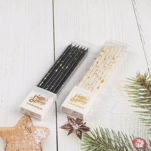 Good Quality 12 Pieces Luxury Birthday Candles Cake Candles Non-Toxic Candles