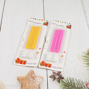 Factory Price 6 Pieces Glitter Birthday Candles Birthday Cake Topper Decoration