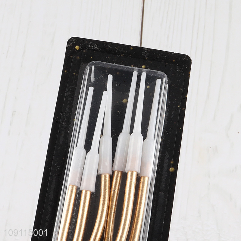 Popular Product 6 Pieces Twisted Birthday Candles Cake Candles for Birthday Wedding