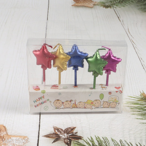 China Imports 5 Pieces Star Shape Birthday Candles Birthday Party Supplies