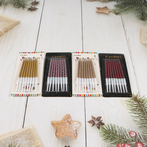 High Quality 8 Pieces Spiral Birthday Candles Cake Candles for Birthday Wedding