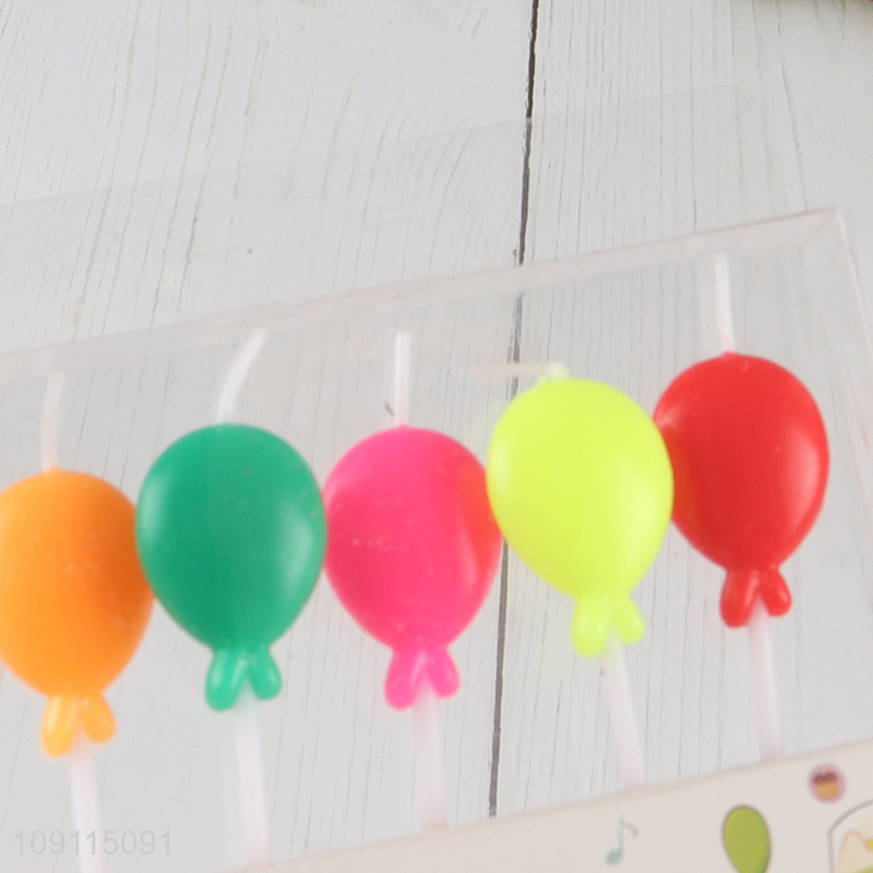 New Product 5 Pieces Birthday Candles Colorful Cupcake Candles for Celebration