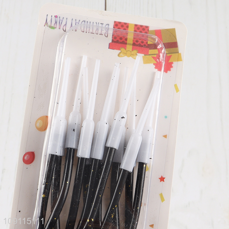 Online Wholesale 12 Pieces Birthday Candles Glitter Twisted Candles Party Candles