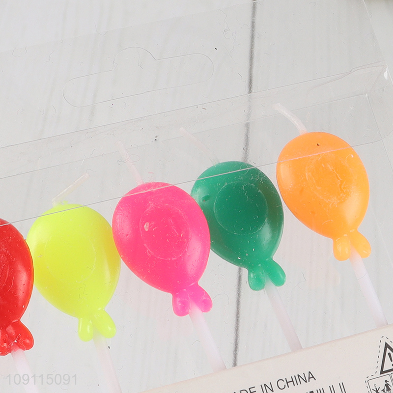 New Product 5 Pieces Birthday Candles Colorful Cupcake Candles for Celebration