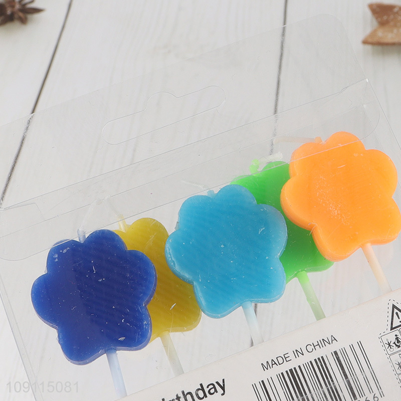 Factory Supply 5 Pieces Cat Paw Shaped Birthday Candles for Cupcake Decoration