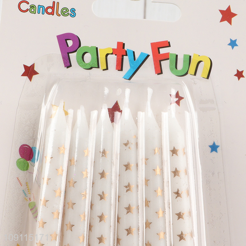 China Imports 6 Pieces Birthday Candles Cake Candles Non-Toxic Glitter Candles