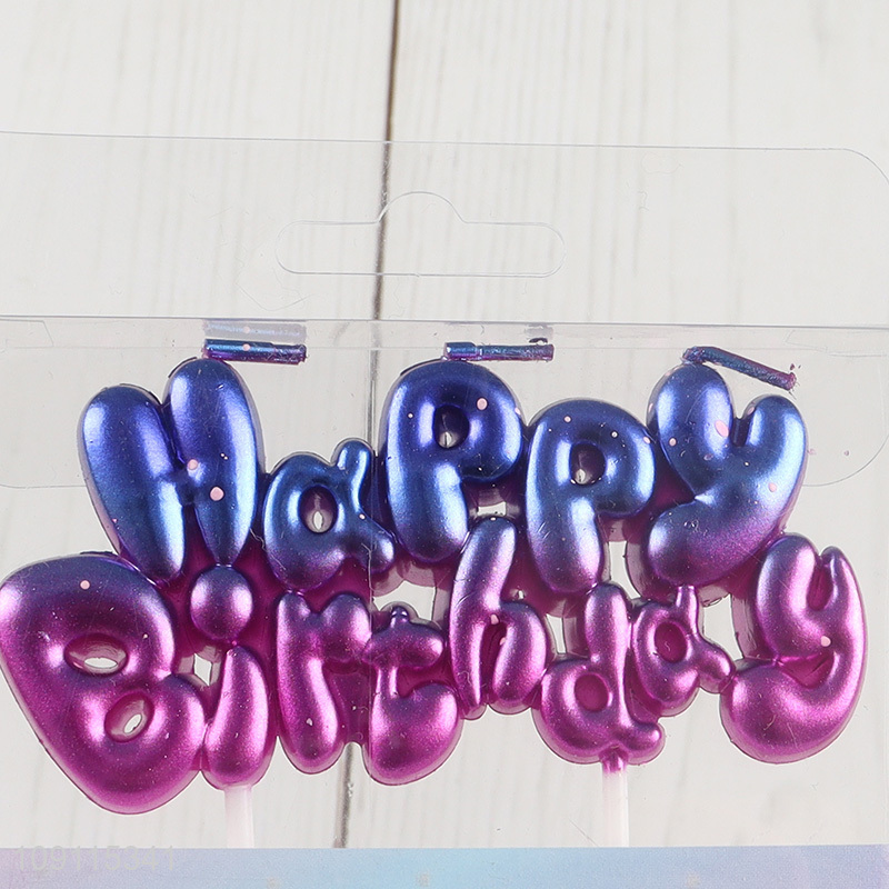 Hot Selling Happy Birthday Candle Birthday Cake Candle Cake Topper Decoration
