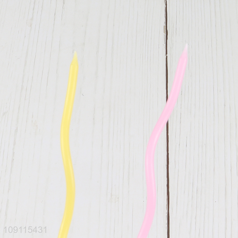 High Quality 6 Pieces Candy Colored Birthday Candles for Birthday Cake Decoration