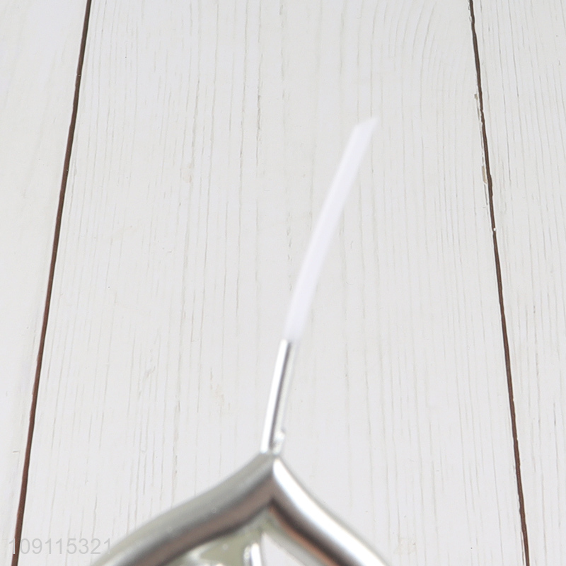 Factory Price Silver Heart Candle Non-Toxic Candles for Birthday Wedding Party