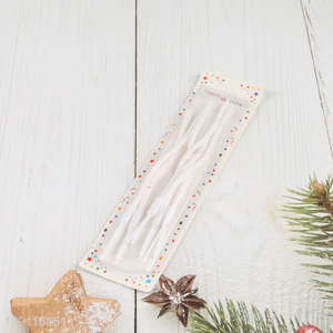 New Arrival 6 Pieces Twisted Birthday Candles Long Thin Non-Toxic Candles Set