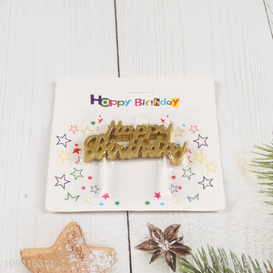 Online Wholesale Gold Happy Birthday Candles Birthday Cake Candles Party Candles