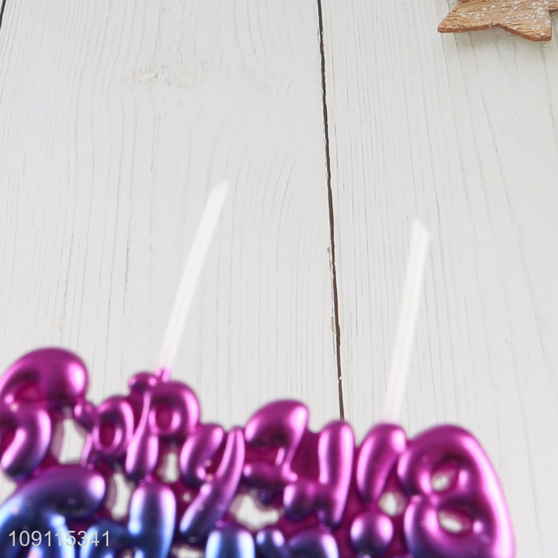 Hot Selling Happy Birthday Candle Birthday Cake Candle Cake Topper Decoration