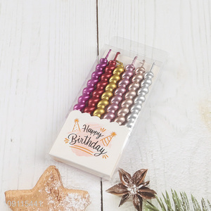 Hot Selling 6 Pieces Metallic Spiral Birthday Candles Party Cake Candles for Birthday