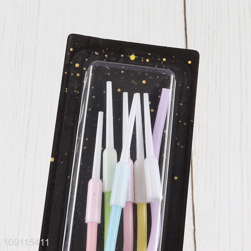 Online Wholesale 6 Pieces Twisted Birthday Candles Birthday Cake Topper Decoration