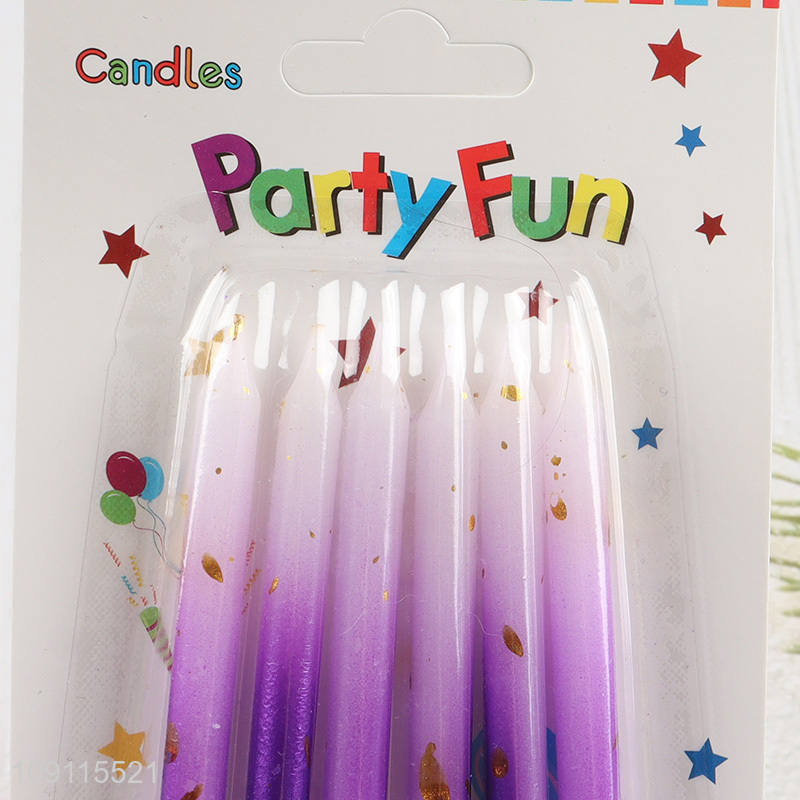Factory Price 6 Pieces Birthday Candles Cake Candles Non-Toxic Cupcake Candles