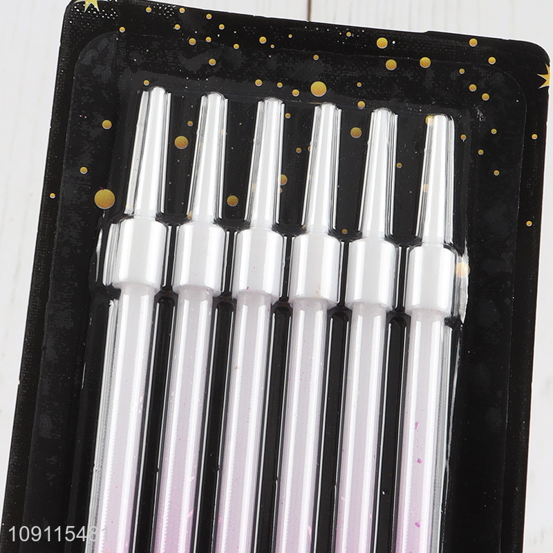 Factory Supply 6 Pieces Gradient Birthday Candles Birthday Cake Topper Decoration