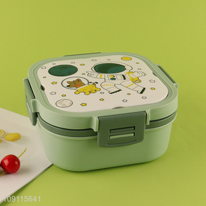 Top selling cartoon plastic children portable lunch box wholesale