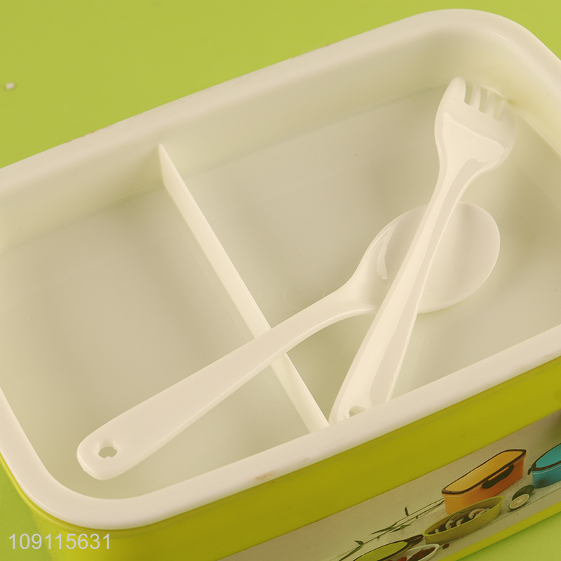 China factory portable large capacity lunch box bento box with tableware set