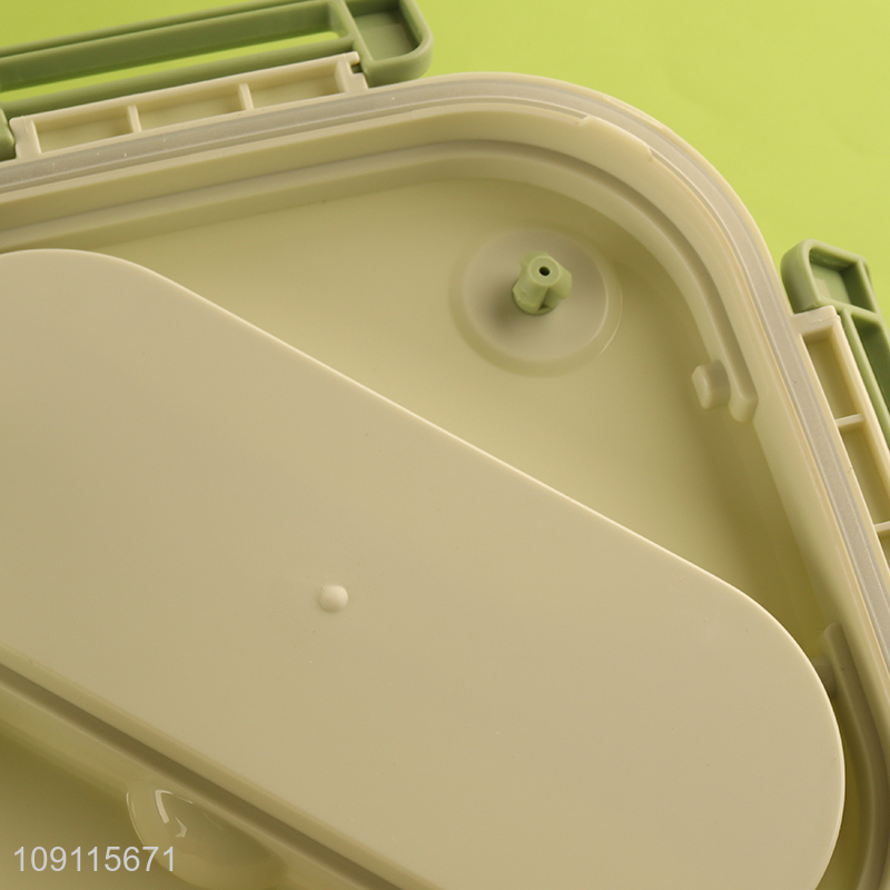 Low price cartoon dinosaur portable school kids lunch box with tableware