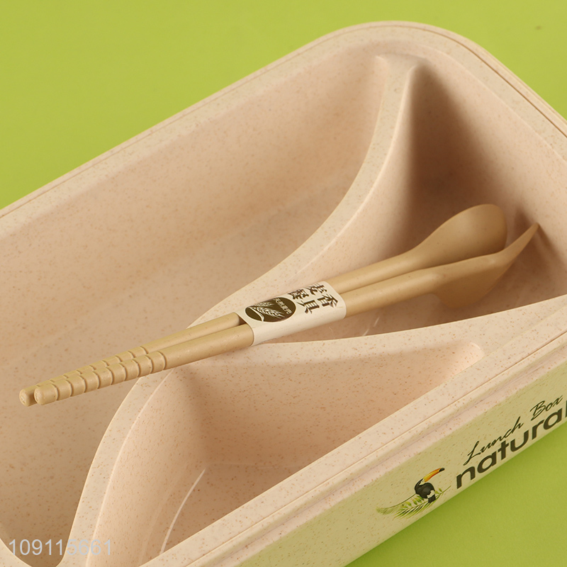 Popular products portable school kids lunch box with tableware