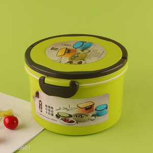 Hot sale round portable large capacity lunch box bento box wholesale