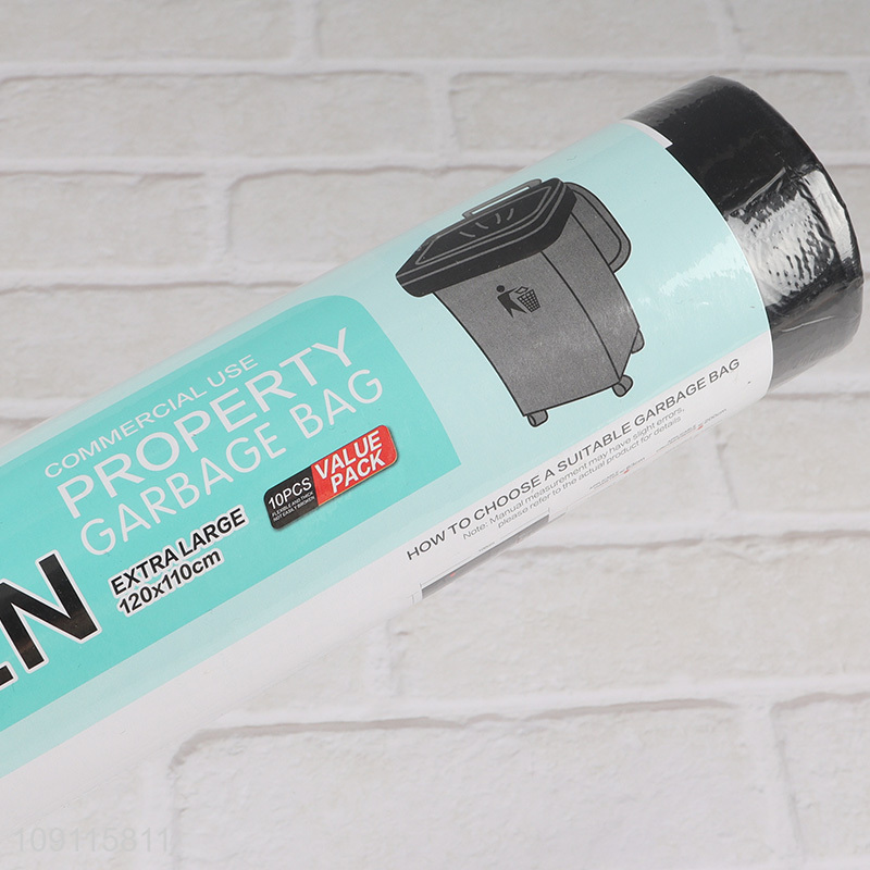 High Quality 10PCS Thickened Extra Large Garbage Bags for Commercial Use