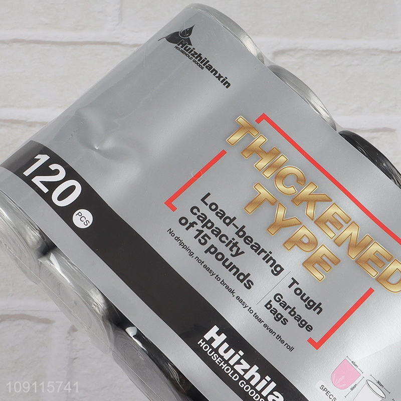 High Quality 120PCS Thickened Garbage Bags Plastic Trash Bags for Bedroom