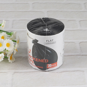 New Arrival 30PCS Flat Top Garbage Bags Thick Trash Bags for Kitchen Bathroom