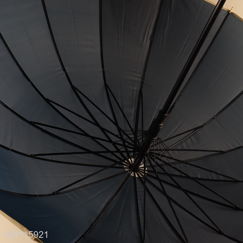 China factory windproof waterproof j-shaped handle portable umbrella